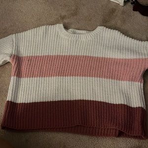 Long sleeve multi colored sweater